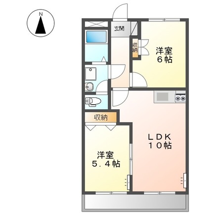 2階の間取り図