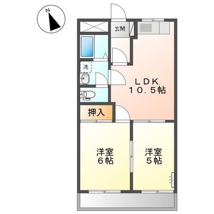 2階の間取り図