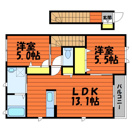 2階の間取り図