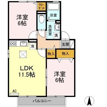 1階の間取り図