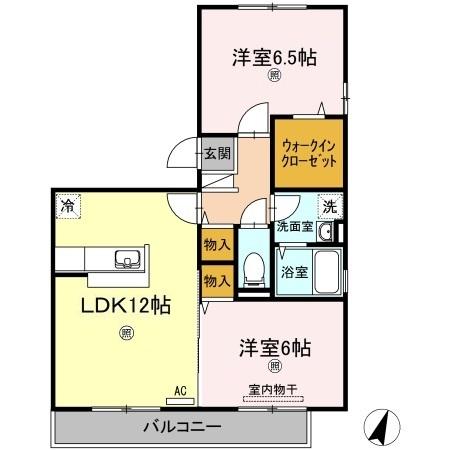 2階の間取り図