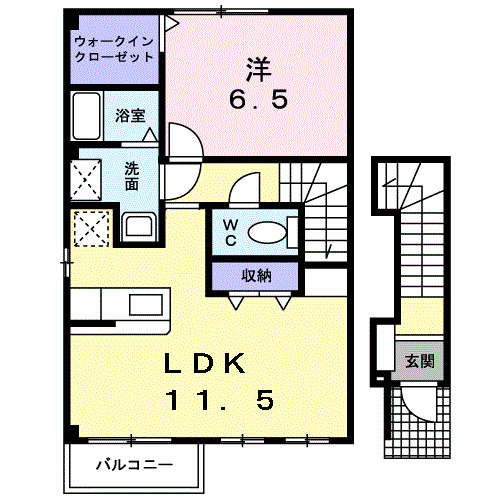 2階の間取り図
