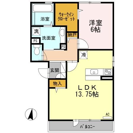 2階の間取り図