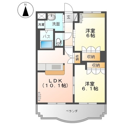 1階の間取り図