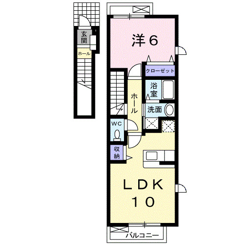 2階の間取り図