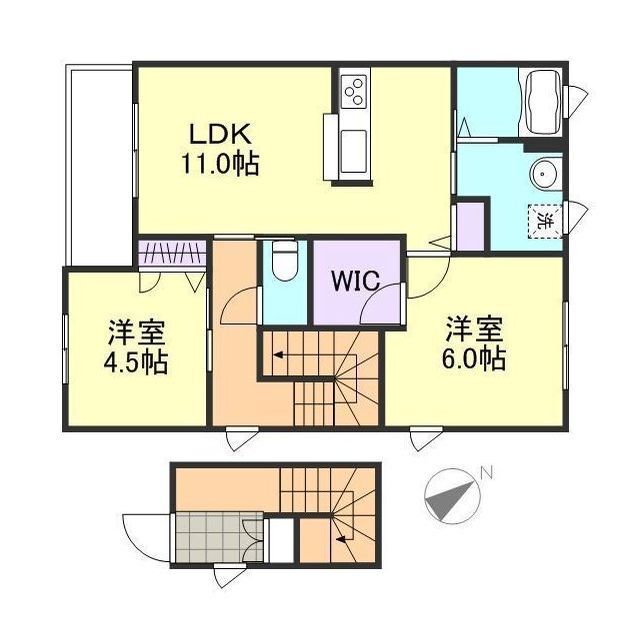 2階の間取り図