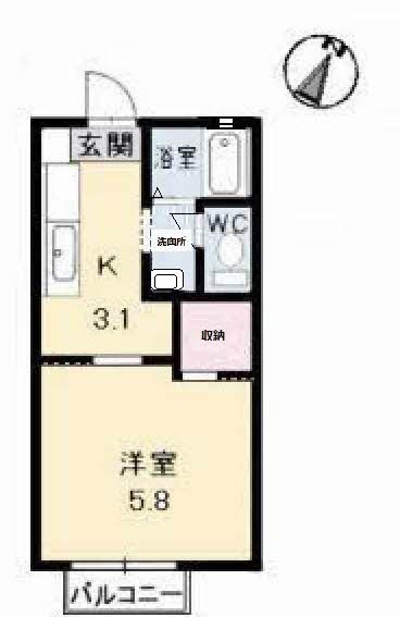 2階の間取り図