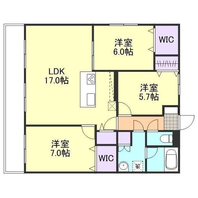 3階の間取り図