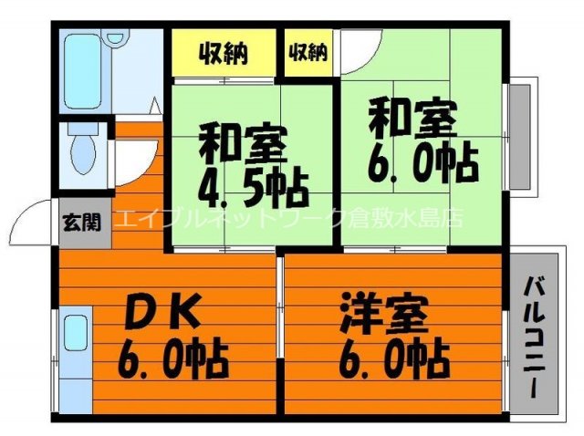 2階の間取り図