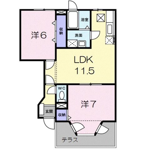 1階の間取り図