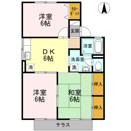 1階の間取り図