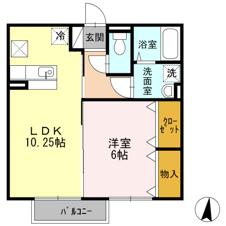 2階の間取り図
