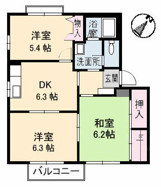 1階の間取り図