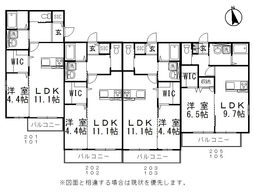 1階の間取り図