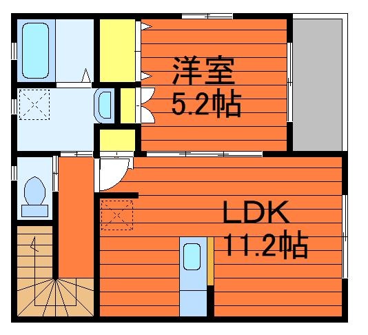 2階の間取り図