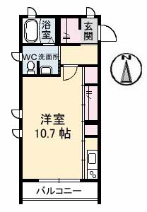 2階の間取り図