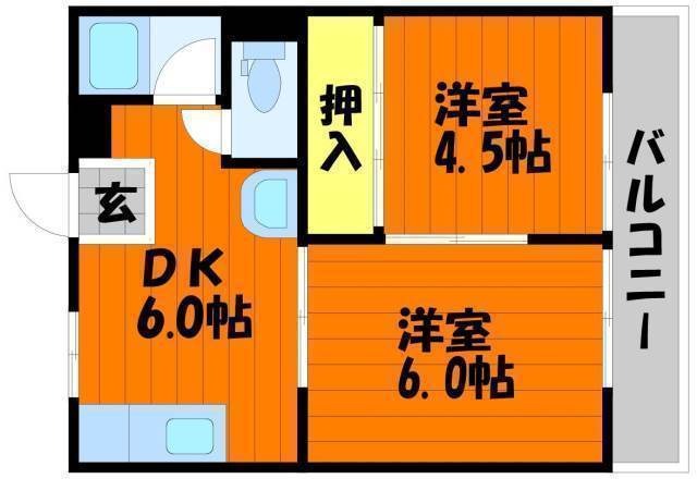 2階の間取り図