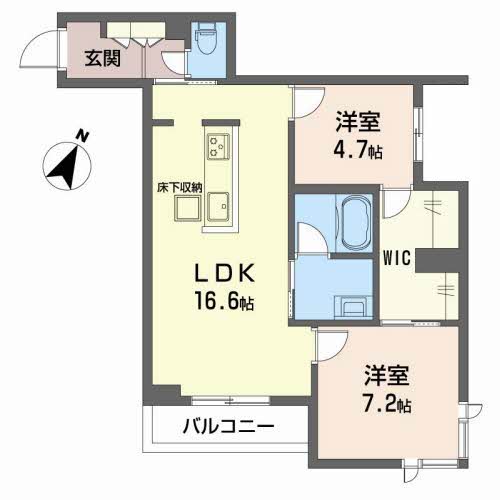 1階の間取り図