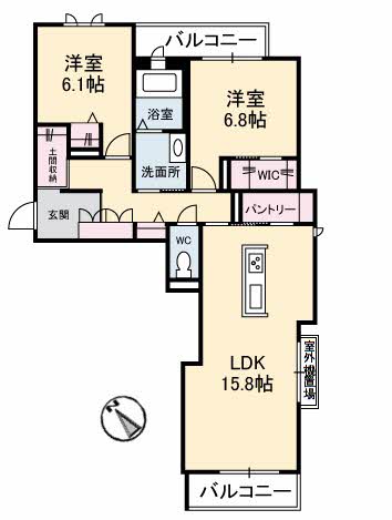 3階の間取り図