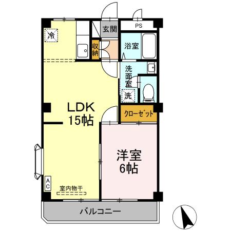 2階の間取り図