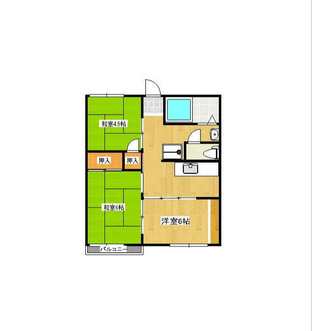 2階の間取り図