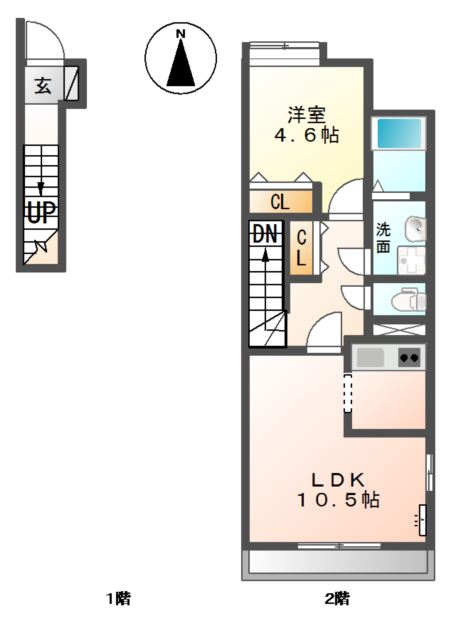 2階の間取り図