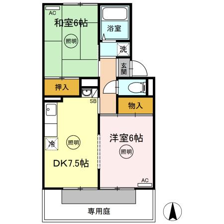 1階の間取り図