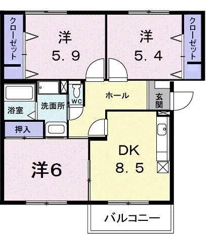 1階の間取り図