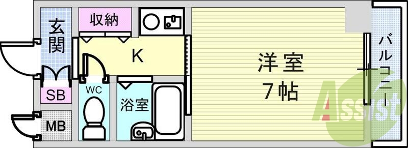 1階の間取り図