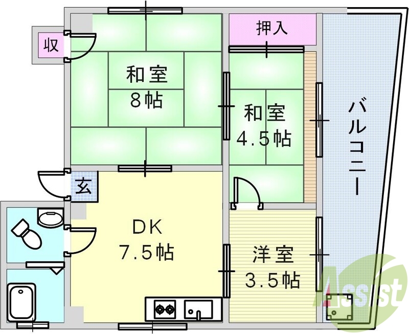 3階の間取り図