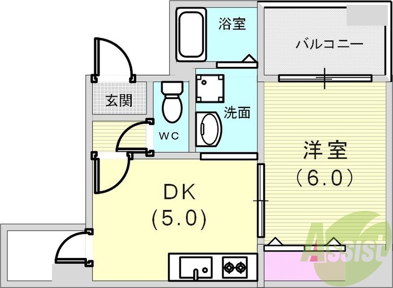 4階の間取り図