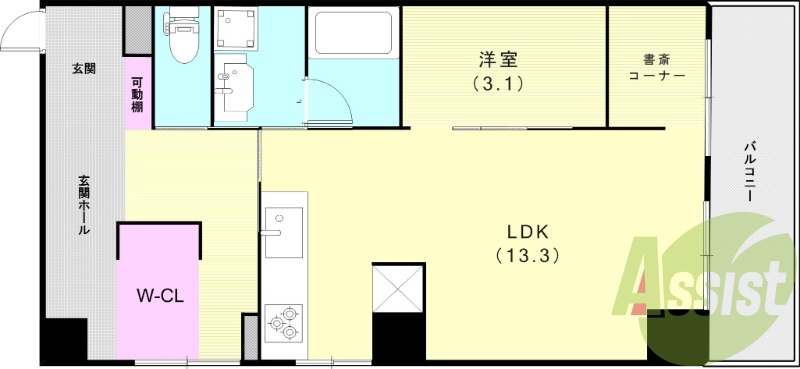 8階の間取り図