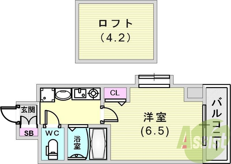 8階の間取り図
