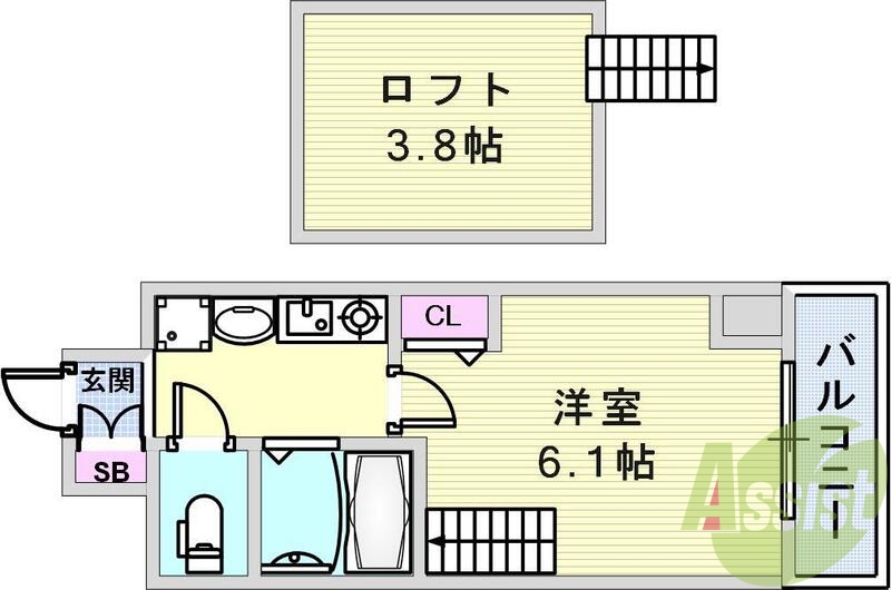 13階の間取り図