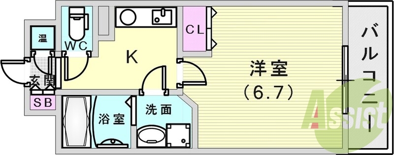 5階の間取り図