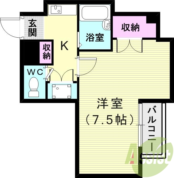 8階の間取り図
