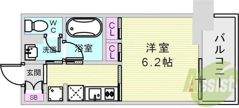 8階の間取り図