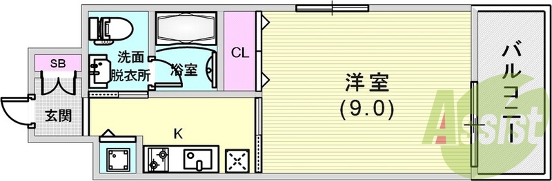 4階の間取り図