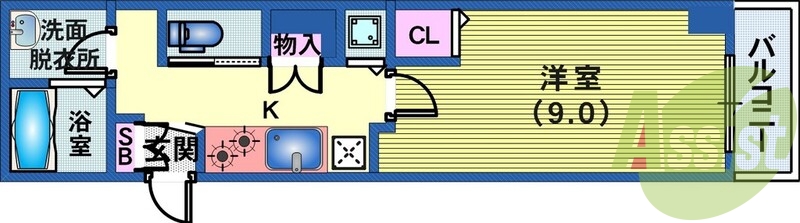 キッチンとなりに冷蔵庫設置できます