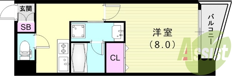 9階の間取り図