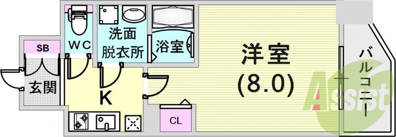 7階の間取り図