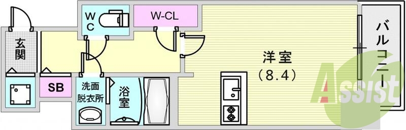 3点セパレートで少し広めの間取です！