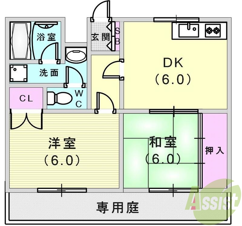 使いやすい間取です。