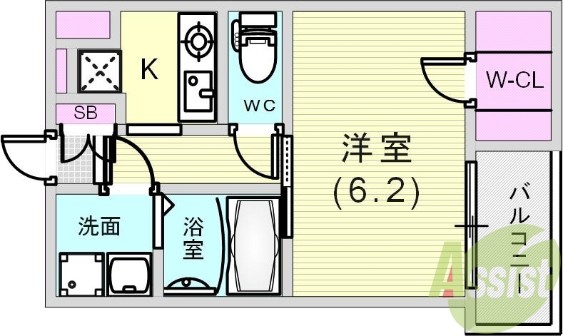 5階の間取り図