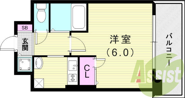 4階の間取り図