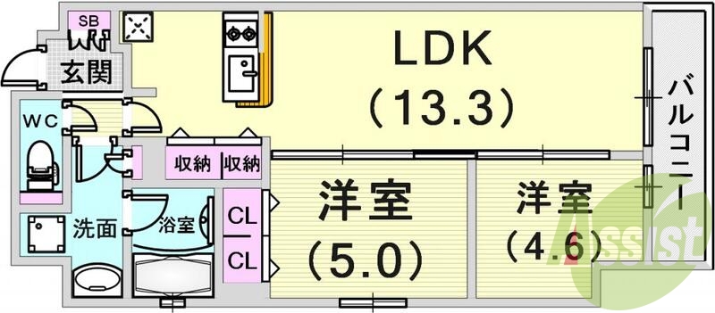 使いやすい間取りですね