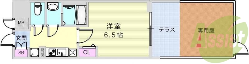 使いやすい１kの間取りです。