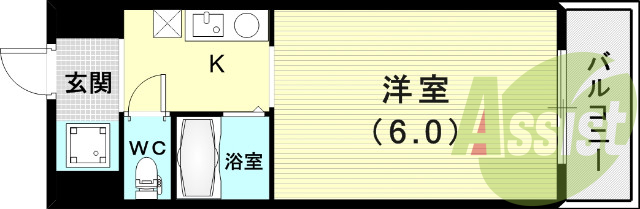 2階の間取り図