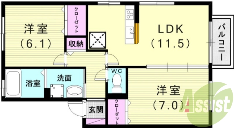 静閑で、豊かな暮らしの環境に恵まれています