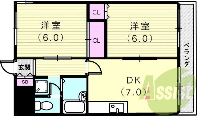 3階の間取り図